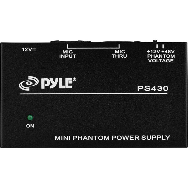 Main product image for Pyle PS430 Compact Universal Phantom Power Supply for Condenser Microphones248-4151
